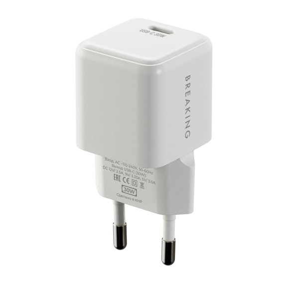 СЗУ Breaking P-12 USB-C 30W белый