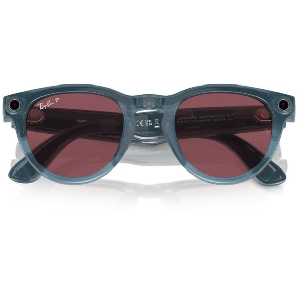 Солнцезащитные очки Ray-Ban Meta Headliner RW4009 66985Q50 — Shiny Jeans, Polar Dusty Red