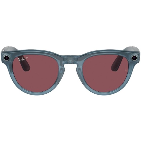Солнцезащитные очки Ray-Ban Meta Headliner RW4009 66985Q50 — Shiny Jeans, Polar Dusty Red