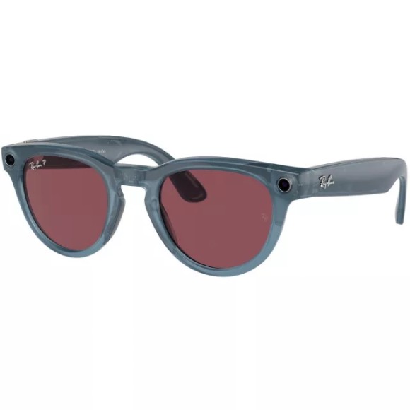 Солнцезащитные очки Ray-Ban Meta Headliner RW4009 66985Q50 — Shiny Jeans, Polar Dusty Red