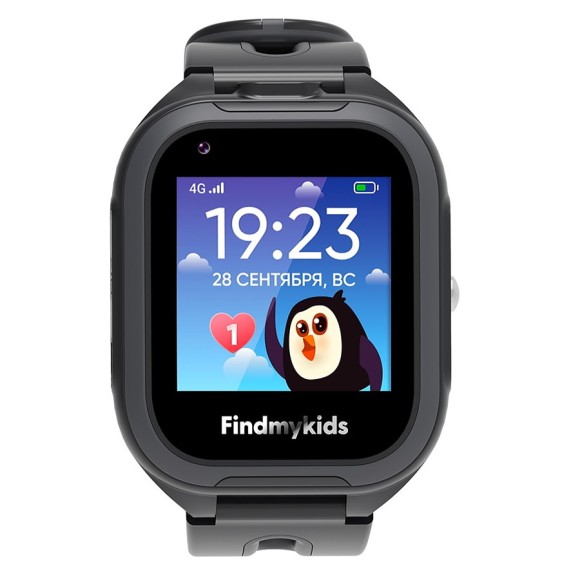 Часы-телефон ELARI Findmykids 4G Go (черный)