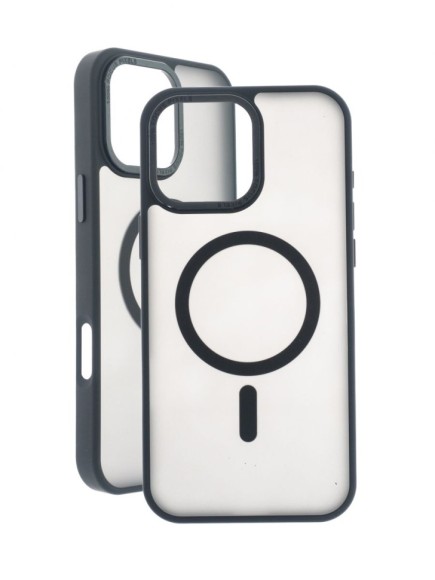 Чехол-накладка для iPhone 16 Pro Max VEGLAS Fog Magnetic черный Чехол-накладка для iPhone 16 Pro Max VEGLAS Fog Magnetic черный