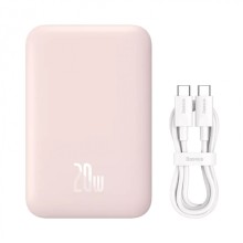 Аккумулятор Baseus Magnetic Mini Wireless Fast Charge 20W 10000mAh розовый