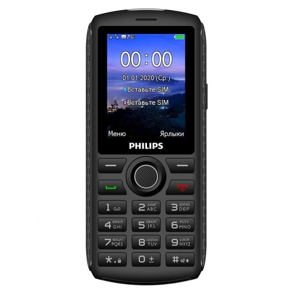 Телефон Philips Xenium E218 (серый)