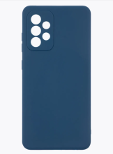 Чехол-накладка Samsung A72 Silicone Case темно синий