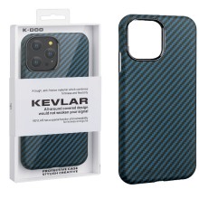 Чехол-накладка для iPhone 13 Pro K-DOO Kevlar черно-синий