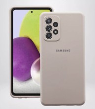 Чехол-накладка Samsung A33 Silicone Case бежевый