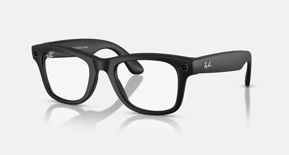 Солнцезащитные очки  Ray-Ban Meta Wayfarer RW4008 601S1M53 - Matte Black,Transitions Graph.Green