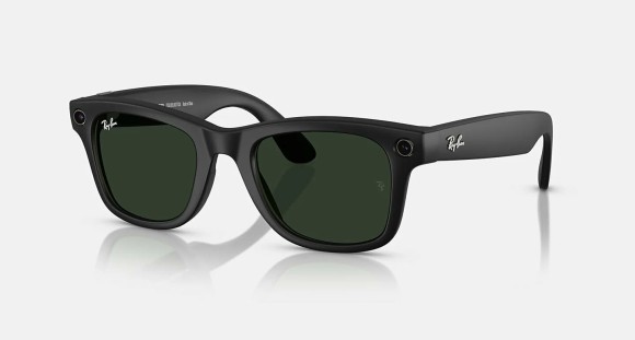 Солнцезащитные очки  Ray-Ban Meta Wayfarer RW4008 601S1M53 - Matte Black,Transitions Graph.Green