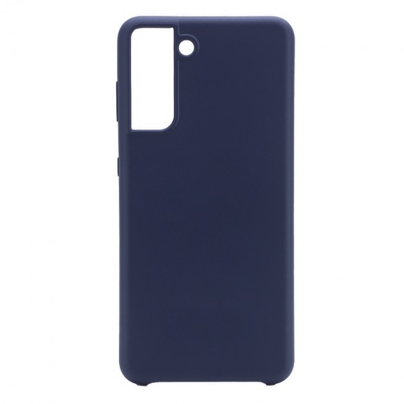 Чехол-накладка Samsung S21 Silicone Case темно синий