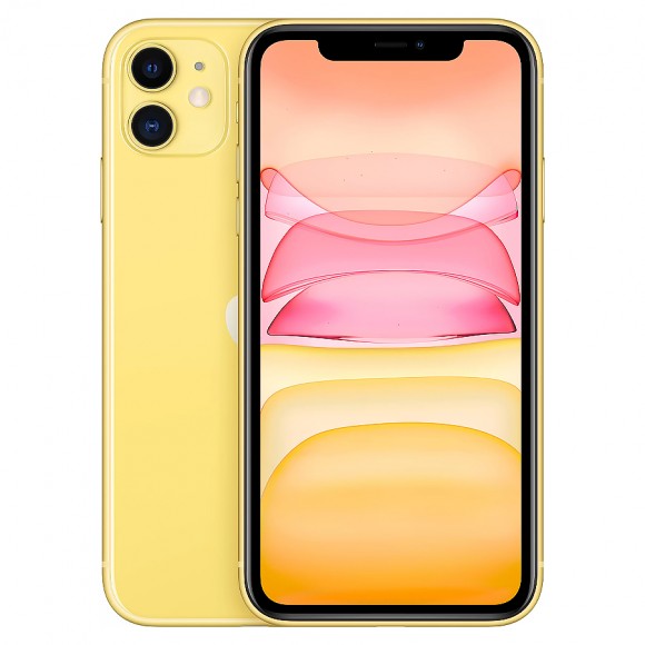 Смартфон Apple iPhone 11 128Gb A2221 (RU/A) Slim box (желтый)