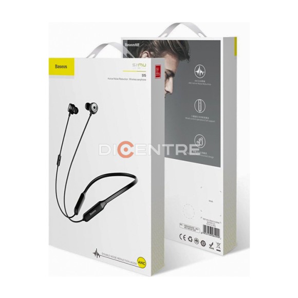 Наушники Baseus Simu Active Noise Reduction Wireless earphone S15 Black Наушники Baseus Simu Active Noise Reduction Wireless earphone S15 Black