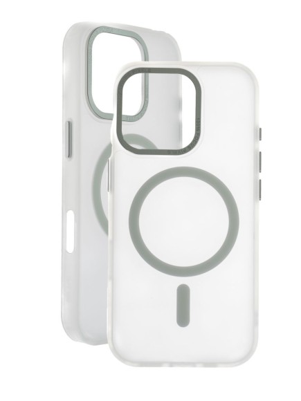 Чехол-накладка для iPhone 16 Pro VEGLAS Fog Magnetic белый Чехол-накладка для iPhone 16 Pro VEGLAS Fog Magnetic белый