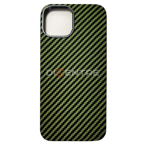 Чехол-накладка Apple iPhone 12/12 Pro K-DOO Kevlar черно-зеленый