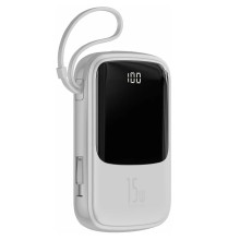Аккумулятор Baseus Q Pow Digital Display 3A Power Bank Type-C Cable 10000mAh (PPQD-A02) White