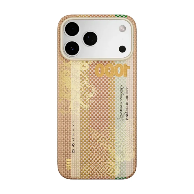 Чехол-накладка для iPhone 17 Pro/18 Pro Airity Aramid Fiber A Gold leaf