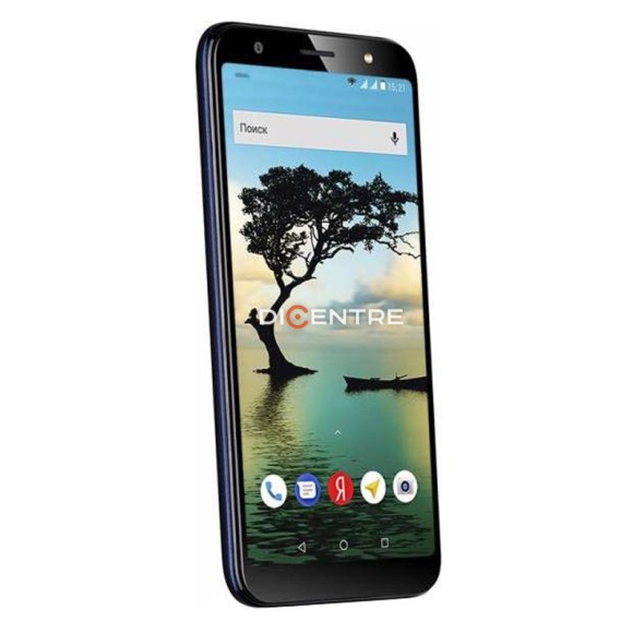Смартфон Fly Slimline (черно-голубой, Black Blue)