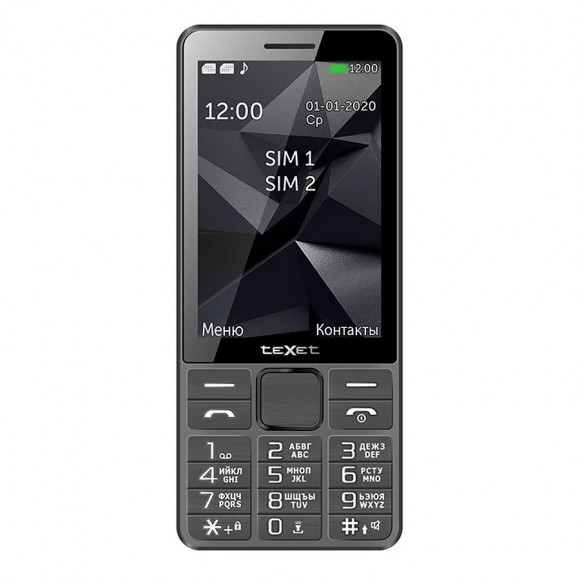 Телефон teXet TM-D324 (серый)