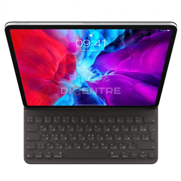 Клавиатура Apple Smart Keyboard Folio для iPad Pro 12,9" (2020) (MXNL2RS/A) (Космический серый, Space Gray)