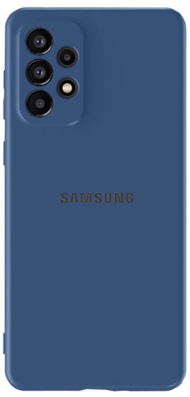Чехол-накладка Samsung A53 Silicone Case темно-синий