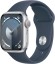 Умные часы Apple Watch 45мм/M/L MR9E3 Series 9 корпус серебристый Aluminium Storm Sport Band ремешок синий (Серебристый, Голубой)