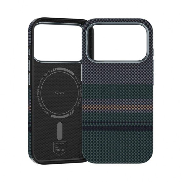 Чехол-накладка для iPhone 17 Pro Benks Magnetic Kevlar ArmorPro Aurora