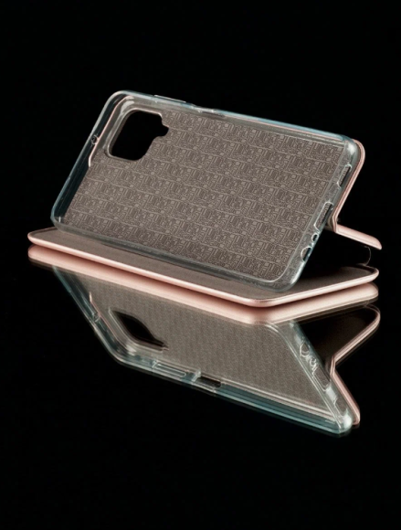 Чехол-книжка Samsung A12/A125 Business пластик розовое золото