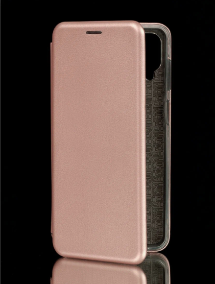 Чехол-книжка Samsung A12/A125 Business пластик розовое золото