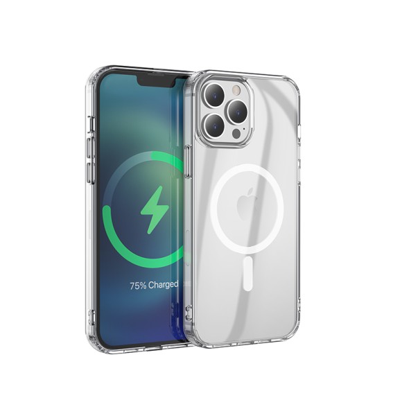 Чехол-накладка для iPhone 15 Pro Hoco High Clear Magnetic прозрачный