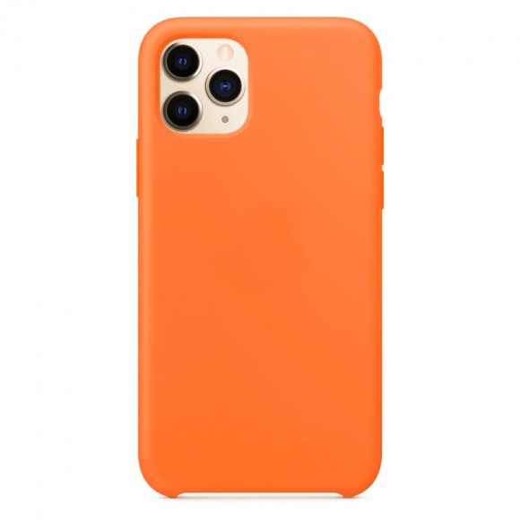 Чехол-накладка для iPhone 11 Pro Max Silicone Case светло-оранжевый