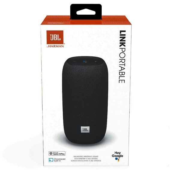 Умная колонка JBL Link Portable с Алисой (черный)