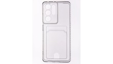 Чехол-накладка Samsung S22 Ultra  VEGLAS Pocket силикон прозрачный