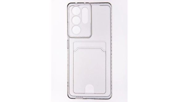 Чехол-накладка Samsung S22 Ultra  VEGLAS Pocket силикон прозрачный