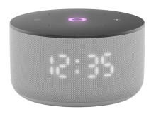 Умная колонка Яндекс Новая Станция Мини 3 (с часами) YaGPT YNDX-00027GRY (серый)