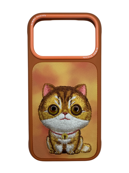 Чехол-накладка для iPhone 17 Pro Max Nimmy кошечка оранжевая