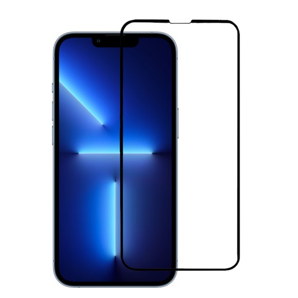 Стекло Apple iPhone 13/13 Pro/14/16e 5D черный