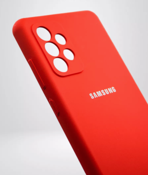 Чехол-накладка Samsung A53 Silicone Case красный Чехол-накладка Samsung A53 Silicone Case красный