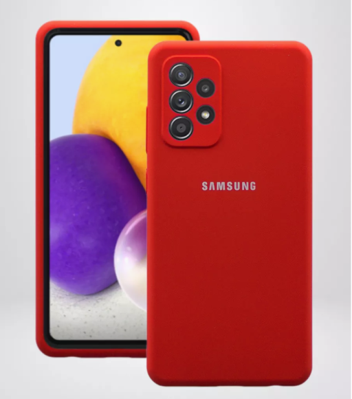 Чехол-накладка Samsung A53 Silicone Case красный