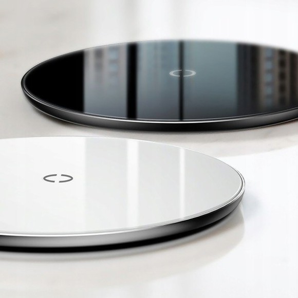 Беспроводная зарядка Baseus Simple (CCALL-JK02) белая Беспроводная зарядка Baseus Simple (CCALL-JK02) белая