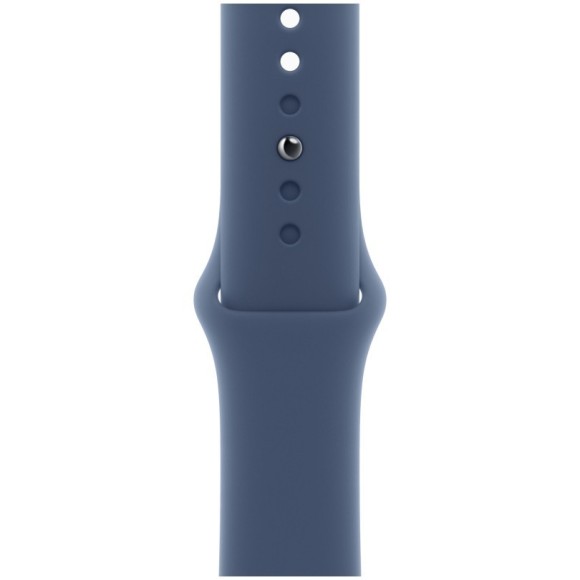 Умные часы  Apple Watch Series SE 2024 44мм/M/L MXER3  корпус из алюминия серебристого цвета  Sport Band ремешок синего цвета (Silver, Denim)