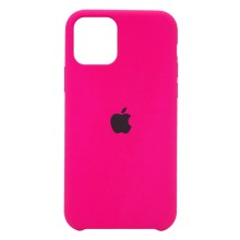 Чехол-накладка для iPhone 11 Pro Max Silicone Case ярко-розовый