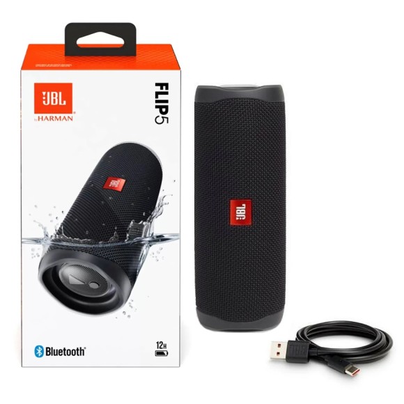 Портативная акустика JBL Flip 5 Black Matte (черная) Портативная акустика JBL Flip 5 Black Matte (черная)