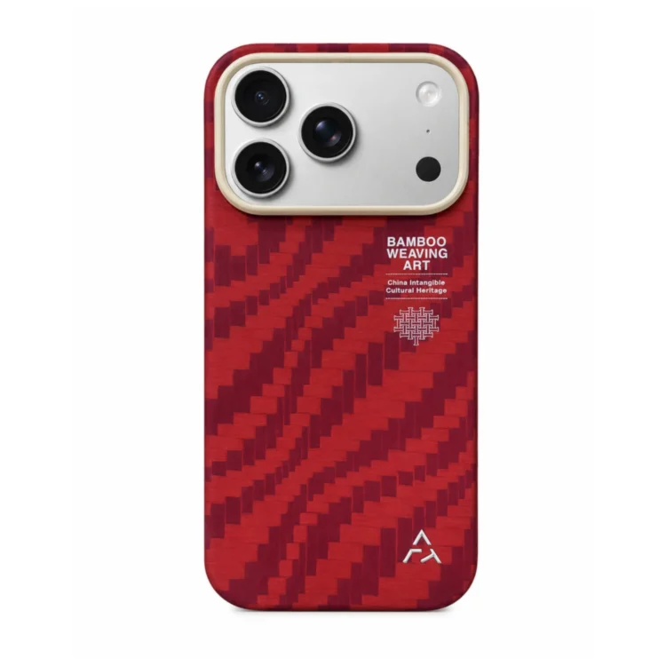 Чехол-накладка для iPhone 17 Pro/18 Pro Bamboo Shadow Claret Red