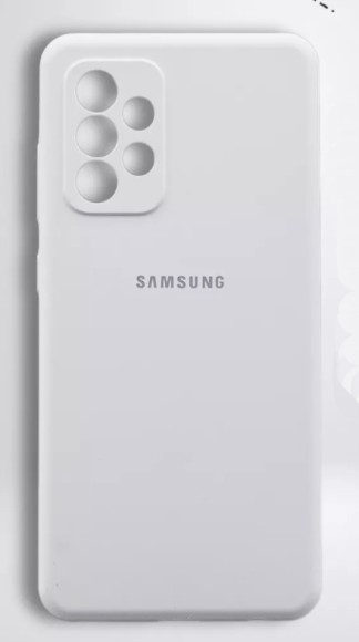 Чехол-накладка Samsung A53 Silicone Case белый