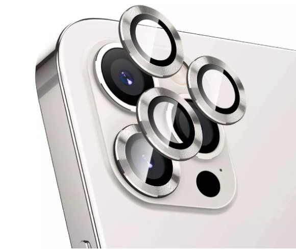Защитные линзы Apple iPhone 14 Pro/14 Pro Max Breaking для камеры серебро
