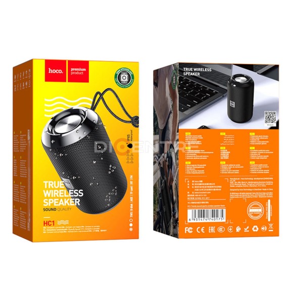 Портативная акустика Hoco HC1 Trendy sound sports BT, черная Портативная акустика Hoco HC1 Trendy sound sports BT, черная