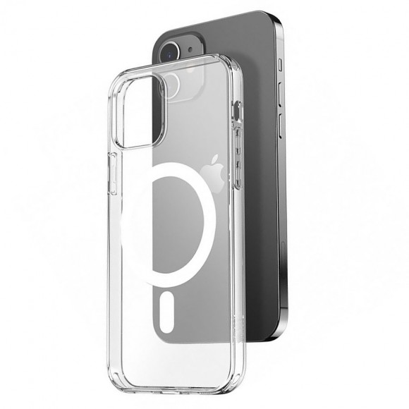 Чехол-накладка для iPhone 12 Pro Max Clear Case MagSafe прозрачный
