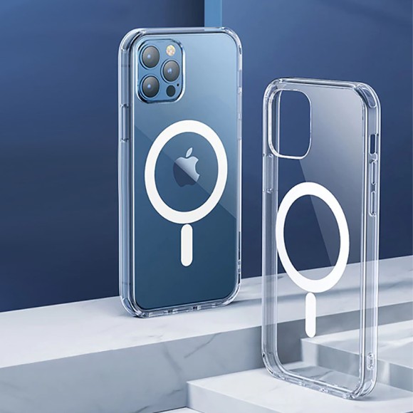 Чехол-накладка для iPhone 12 Pro Max Clear Case MagSafe прозрачный Чехол-накладка для iPhone 12 Pro Max Clear Case MagSafe прозрачный