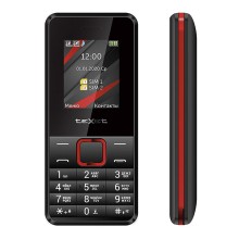 Телефон teXet TM-207 черно-красный