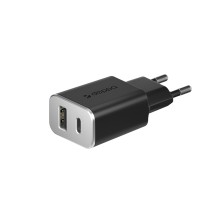 СЗУ Deppa Type-C+USB A 18W QC 3.0 18W черный